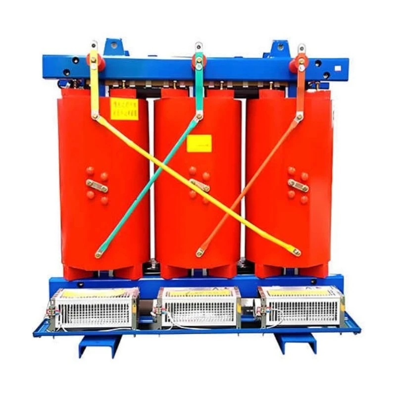 Trasformatore trifase di tipo secco con isolamento automatico montato su pad
